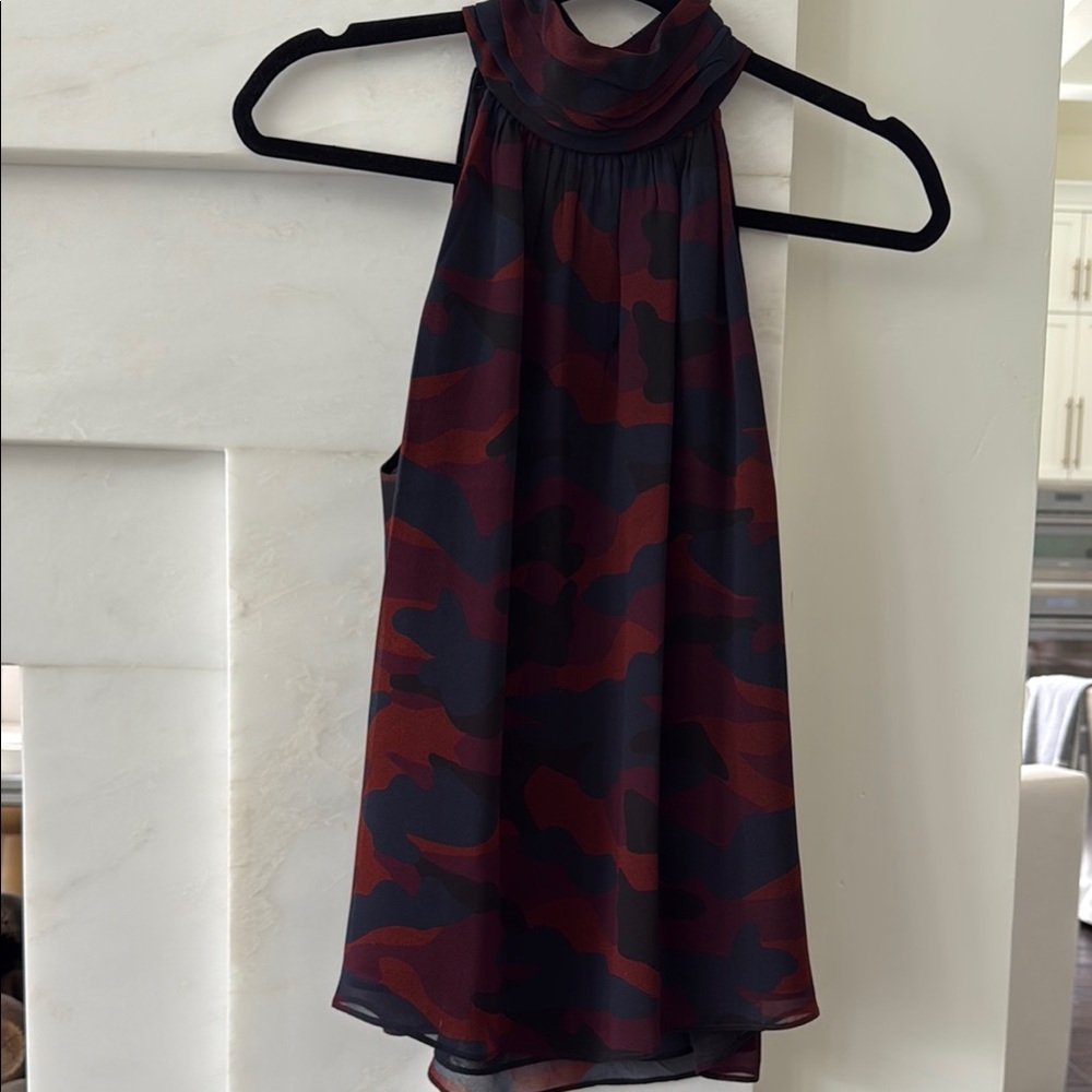 Joie Camouflage Halter Blouse